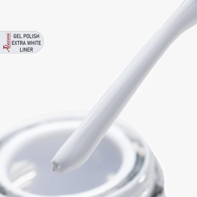Ημιμόνιμο Βερνίκι Νυχιών GEL POLISH EXTRA WHITE LINER ALEZORI 15ml