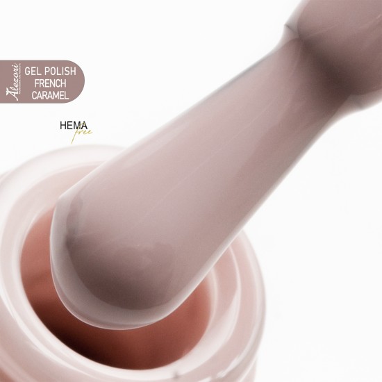 GEL POLISH FRENCH CARAMEL HEMA FREE ALEZORI 15ml