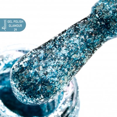 GEL POLISH GLAMOUR 29 (№010_GLITTER) 15ml.