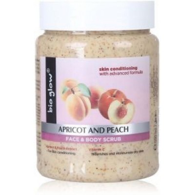 Απολεπιστικό Για Πρόσωπο Και Σώμα Bio Glow Face and Body Scrub with Apricot and Peach 500 ml