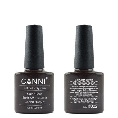 Ημιμόνιμο Βερνίκι Canni Nail Art Color Coat 022 Dark Chocolate 7.3ml