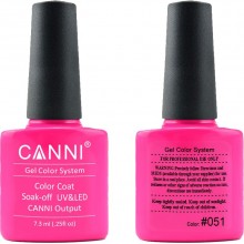 Ημιμόνιμο Βερνίκι  Canni Nail Art Color Coat 051 Magenta 7.3ml