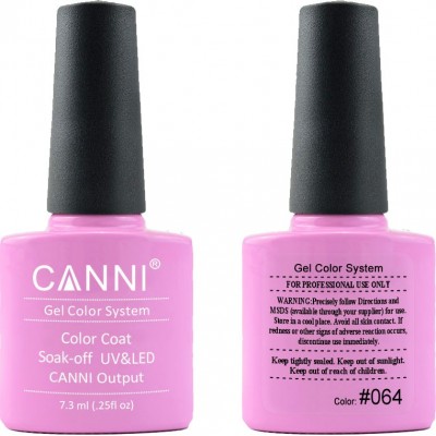 Ημιμόνιμο Βερνίκι  Canni Nail Art Color Coat 064 Purple Wizard  7.3ml