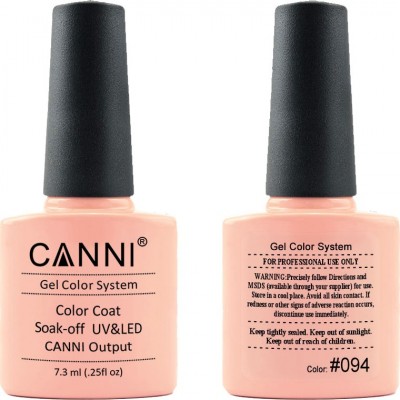 Ημιμόνιμο Βερνίκι  Canni Nail Art Color Coat 094 Fresh Nud 7.3ml