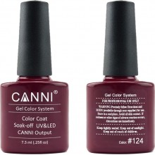 Ημιμόνιμο Βερνίκι Canni Nail Art Color Coat 124 Rotten Cherry 7.3ml