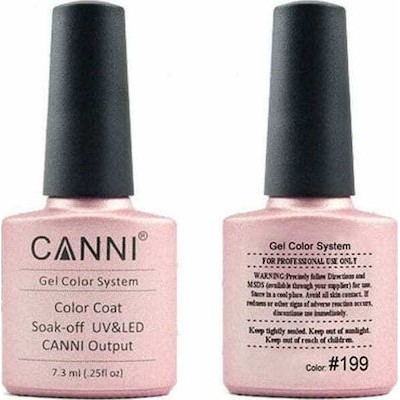 Ημιμόνιμο Βερνίκι Canni Nail Art Color Coat 199 Shiny Sweetheart  7.3ml