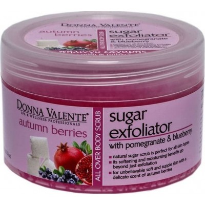 Donna Valente Πήλινγκ Ζάχαρης Donna Valente Sugar Scrub Pomegranate & Blueberry 600gr