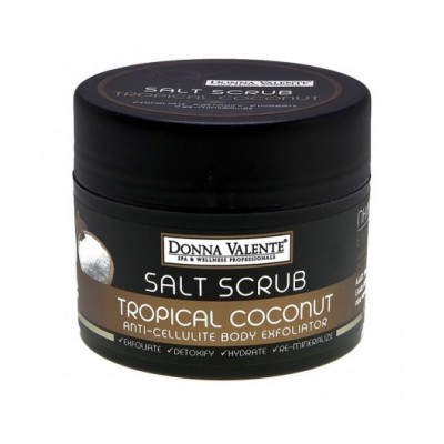 Donna Valente Tropical Coconut Body Sea Salt Exfoliator 600gr