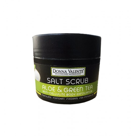 Donna Valente Salt Scrub Aloe Vera & Green Tea 250gr