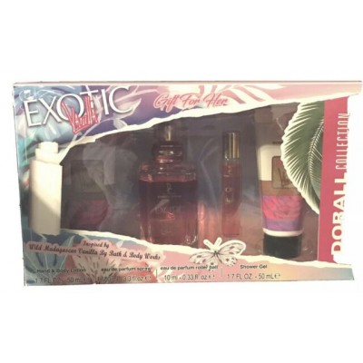 Γυναικείο Σετ Δώρου Dorall Collection Exotic Vanilla Άρωμα 100ml +10ml/Hand & Body Lotion 50ml/Shower Gel 50ml