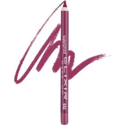 Μολύβι Χειλιών Elixir Make-Up Waterproof Lip Liner #032 Amaranth Pink 5gr