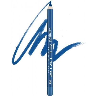 Μολύβι Ματιών Elixir Make-Up Waterproof Silky Eye Pencil #018 Electric Blue 1,4gr