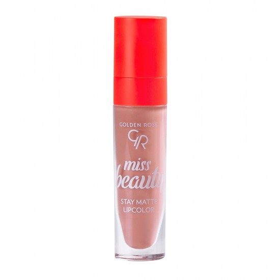 Ματ Κραγιόν Miss Beauty Stay Matte Lipcolor 01 Blush Nude Golden Rose 5.5ml