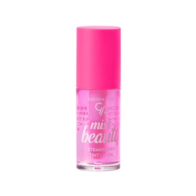 Ενυδατικό Λαδάκι Χειλιών με Χρώμα Miss Beauty Tint Lip Oil Golden Rose Strawberry 6ml