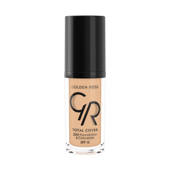 Golden Rose Total cover 2in1 Foundation & Concealer Spf15 11 Nude 30ml