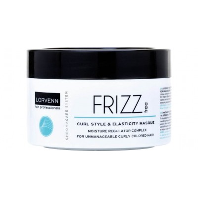 Μάσκα μαλλιών κατά του Φριζαρίσματος Lorvenn Frizz Free Curl Style & Elasticity 500ml