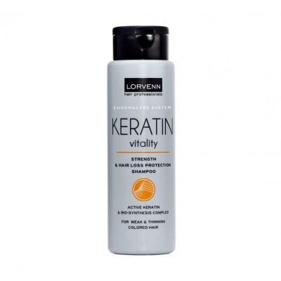 Σαμπουάν Μαλλιών για ενυδάτωση και τόνωση Lorvenn Keratin Vitality Shampoo 300ml
