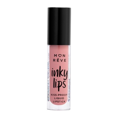 Υγρό Ματ Κραγιόν Liquid Lipstick Kiss-Proof INKY LIPS MON REVE 01 4ml