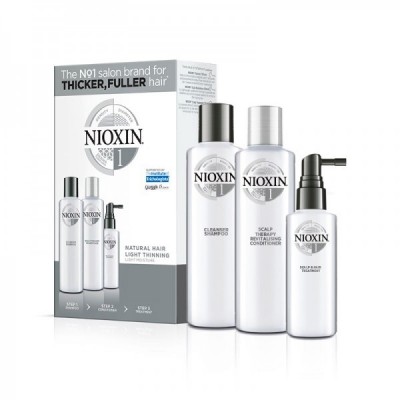 Θεραπεία Μαλλιών Nioxin Σύστημα 1 Loyalty Kit (Σαμπουάν 150ml, Conditioner 150ml, Θεραπεία 50ml)   