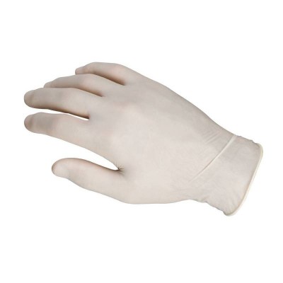 Γάντια Latex χωρίς πούδρα (L) 100 τμχ (σακούλα)