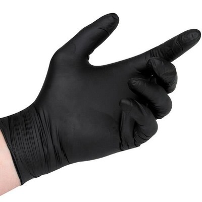 Γάντια Νιτριλίου Aurelia Bold μαύρο χρώμα (S) χωρίς πούδρα (100 τμχ)