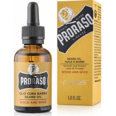 Λάδι περιποίησης γενειάδας Proraso Beard Oil Wood and Spice 30ml