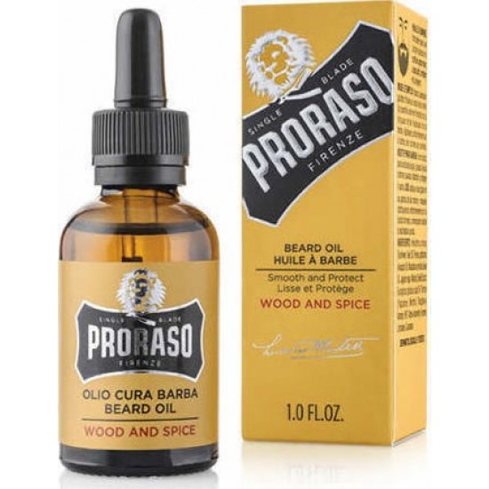 Λάδι περιποίησης γενειάδας Proraso Beard Oil Wood and Spice 30ml