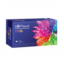 Γάντια Soft Touch Vivid Νιτριλίου Μπλέ χωρίς πούδρα Large (100τμχ)