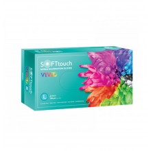 Γάντια Soft Touch Νιτριλίου Πράσινα χωρίς πούδρα Vivid Large (100τμχ)