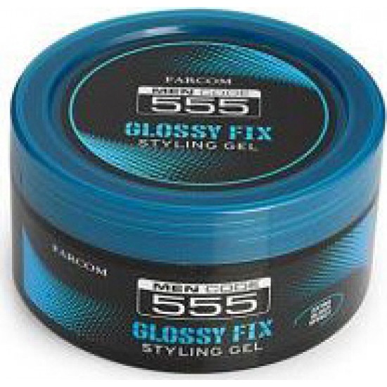 Gel Μαλλιών Farcom Men Code 555 Glossy Fix Styling Gel 250ml
