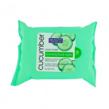 Μαντηλάκια Ντεμακιγιάζ Προσώπου Beauty formulas Make Up Remover Wipes With Cucumber Extract 25τμχ