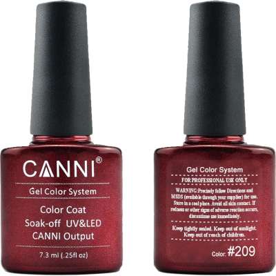 Ημιμόνιμο Βερνίκι Canni Nail Art Color Coat 209 Shining Cherry 7.3ml