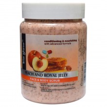 Απολεπιστικό Για Πρόσωπο Και Σώμα Bio Glow Face and Body Scrub Ροδάκινο και Βασιλικό Πολτό 500ml