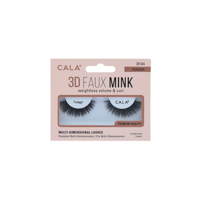 Βλεφαρίδες Ματιών CALA 3D Faux Mink Lashes Fuego 35104