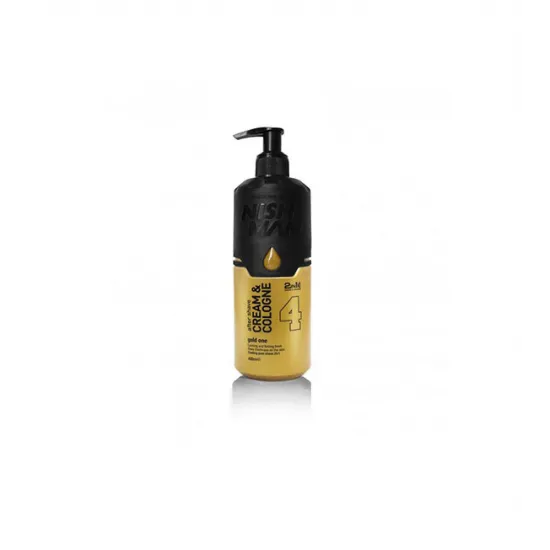 Ενυδατική Κρέμα και Κολωνία 2 σε 1 After Shave Nish Man 4 Gold One 400ml