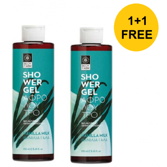 Αφρόλουτρο Bodyfarm Vanilla Milk (1+1) 2x250ml