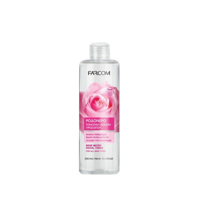 Ροδόνερο Λοσιόν Καθαρισμού Προσώπου Farcom  Rose Lotion 300ml