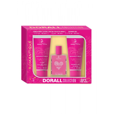 Σετ Δώρου Dorall Collection Romantique (shower gel 50ml / άρωμα 30ml / hand & body lotion 50ml)