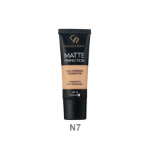 Foundation Προσώπου Golden Rose Matte Perfection Full Coverage SPF 15  No N7  35ml