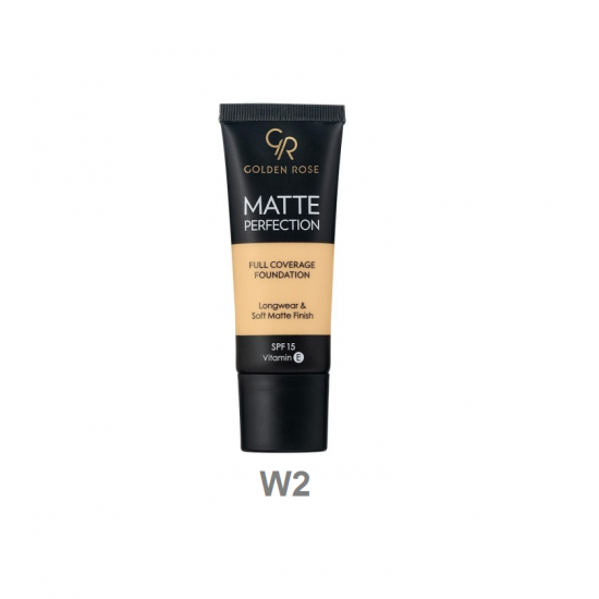 Foundation Προσώπου Golden Rose Matte Perfection Full Coverage SPF 15 No W2 35ml