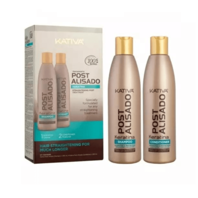 Σετ Συντήρησης της Θεραπείας Alisado Brasileno Kativa Straightening Post Treatment Σαμπουάν 250ml / Conditioner 250ml