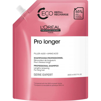 Σαμπουάν Μαλλιών Αναδόμησης και Θρέψης Loreal Serie Expert Pro Longer Eco Refill 1500ml