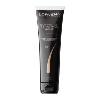 Μάσκα Περιποίησης Μαλλιών με Χρώμα Lorvenn Color Refresh & Shine Mask Gold 150ml