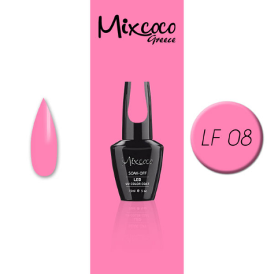 Ημιμόνιμο Βερνίκι Νυχιών Mixcoco No LF08 Ροζ Φούξια 15ml