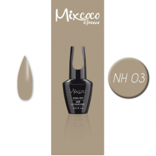 Ημιμόνιμο Βερνίκι Νυχιών Mixcoco No NH03 Μπεζ-Γκρι 15ml