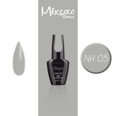 Ημιμόνιμο Βερνίκι Νυχιών Mixcoco No NH05 Γκρι Ανοιχτό 15ml