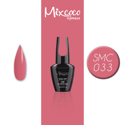 Ημιμόνιμο Βερνίκι Νυχιών Mixcoco No SMC033 Σκούρο Ροζ 15ml