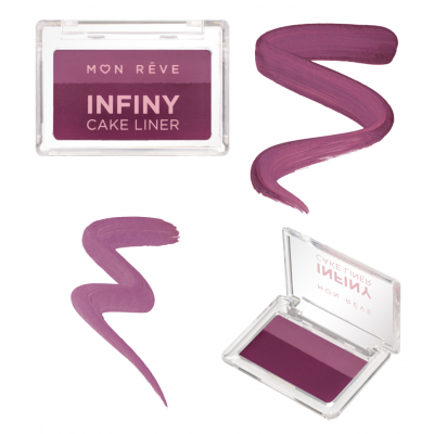 Διπλό Εyeliner Ματιών Mon Reve Infiny Cake Liner Νο 05 Magenta & Lilac 3g