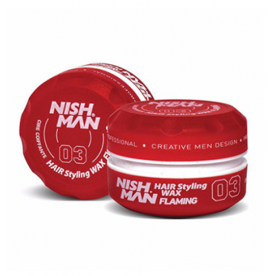 Κερί Μαλλιών Nish Man Hair Wax 03 Flaming 150ml