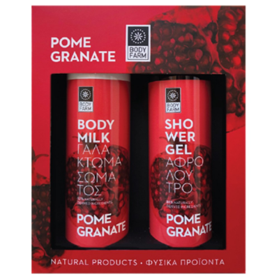 Σετ Περιποίησης Σώματος Bodyfarm Pomegranate Γαλάκτωμα Σώματος 250ml / Αφρόλουτρο 250ml